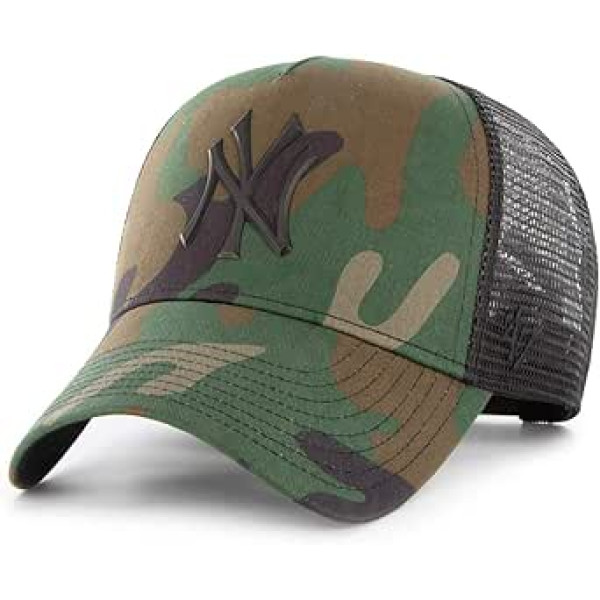 47 zīmola MVP Camo Yankees Trucker beisbola cepure Trucker cepure tīklveida vāciņš, izliekts ar malu Snapback NY