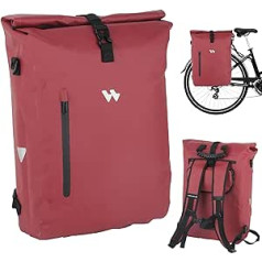 Welhero 3-in-1 velosipēda soma 20-25L bagāžnieka bagāžniekam - piemērota kā bagāžas nodalījuma soma, mugursoma un plecu soma - 100% ūdensnecaurlaidīga un atstarojoša - Aizmugurējā velosipēda soma - klēpjdatora soma