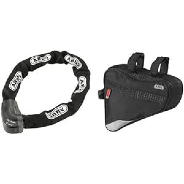 ABUS 1060/110 velosipēda slēdzene melna/melna, 10 mm/110 cm/Abus Rear Pannier St 2250 Black – 23,5 x 19,5 x 5 cm 8469