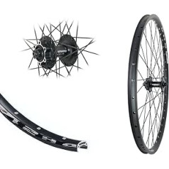 Priekšējais ritenis 27,5 collu 21-584 disku DH21 Shimano M475 disku bremzes, 6 atveres, melns