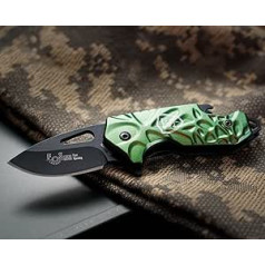 TS Knife | Mini Boina Folding Knife Assisted Pocket Knife for Men and Women | 5 cm Stainless Steel Blade | Survival Knife for Fishing, Hiking, Camping