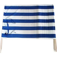 13 ft Beach Windscreen Privacy Wind Blocker + Free Bag and Mallet Made in Europe