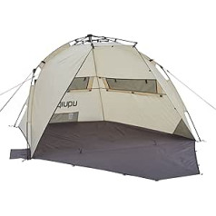 Uquip Speedy XL Beach Tent - Lockable with Ground Sheet, Lightning-fast Assembly and Disassembly, Sand