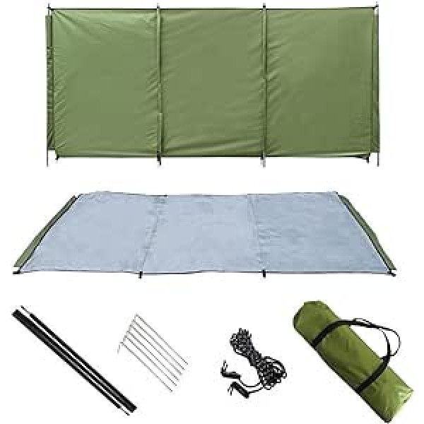 Ailopta Beach Windblocker, Anti-Wind Camping Privacy Screen, Easy to Assemble Anti-Wind Privacy Screen, Camping Wind Shield for Grass Rock Campsites