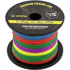 Stork Revolution, 12-Way Braided Premium Fishing Line 600 m