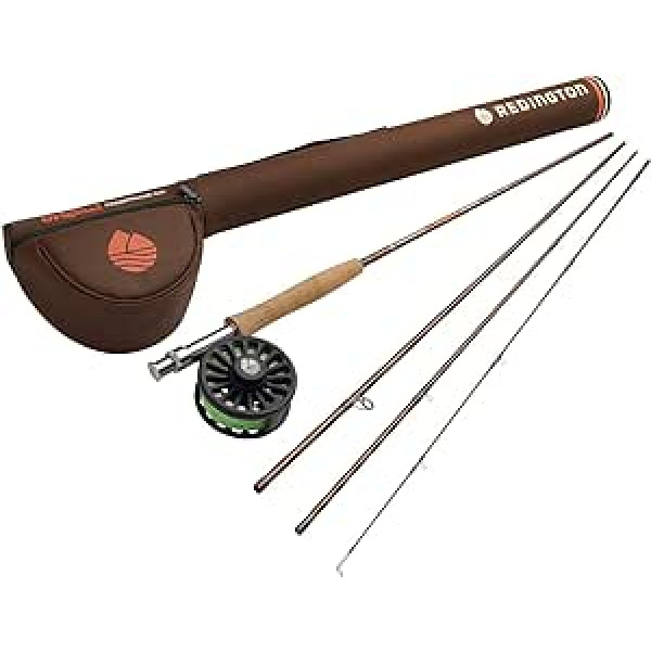 Redington Genuine Fly Fishing Kit 8ft Rod Crosswater Reel Fly Line Leader & Carry Bag