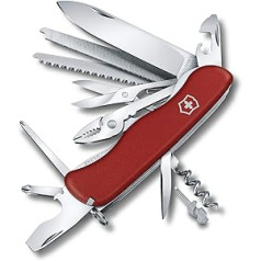 Victorinox Work Champ kabatas nazis (21 funkcija, bloķēšanas asmens, knaibles, metāla zāģis) sarkans