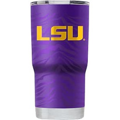 LSU Tigers 20 oz nerūsējošā tērauda trauks, violets