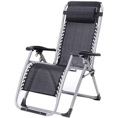 VejiA Zero Gravity krēsls Zero Gravity atpūtas krēsls Metāla sauļošanās krēsls Saliekams Garden Camp Patio Biroja krēsls Āra pārnēsājams klāja krēsls Relax Chair Extra