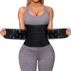 Bafully Women's Slimming Belt Sports Fitness Belt Sweat Belt Sauna Waist Trimmer Adjustable Waist Shaper with Velcro Fastening Neoprene Body Shaper