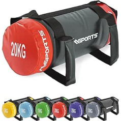 MSPORTS Power Bag Premium 5-30 kg fitnesa soma — smilšu maiss funkcionālai fitnesa svara somai