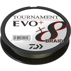 Daiwa Tournament X8 Braid EVO+ 270m tumši zaļa pinuma makšķerēšanas aukla