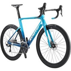 KOOTU oglekļa šosejas velosipēds, SABRE1.0 disku bremzes, šosejas velosipēdi, 700C riteņi, T800 pilnas oglekļa velosipēds ar Shimano ULTEGRA R8020 22 ātrumu īpaši vieglu velosipēdu unisex