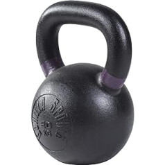 Gorilla sporta kettlebell 4–32 kg čuguna melns — fitnesa kettlebell 8 svara variācijās