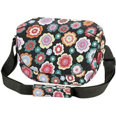 KlickFix Asista daļas velosipēdam unisex — pieaugušo KlickFix stūres somas, Happy Flowers, 25 x 19 x 8 cm