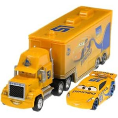 Graceever Mc-Queen Toy Story Cars Racer Mc-Queen Set Cars Bērnu Ideja Rotaļlietas Transportlīdzekļi dzimšanas dienas svinībām (Cool Sister Container Truck + Car Nr. 51)