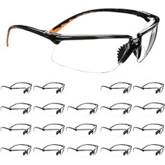 3M Privo 12261-00000-20 Schutzbrille, beschlagfrei, schwarzer Rahmen, 20 Stück