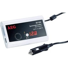 AEG 97110 Pocket Voltage Converter Si 150 with LED Display, 150 Watt and Suitable for E-Bike Battery Charging