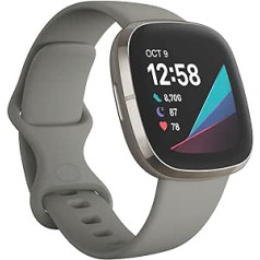 „Fitbit Sense“ – pažangi sveikata – išmanusis laikrodis su širdies sveikatos įrankiais, streso valdymu ir odos temperatūros ekranu – tendencijos