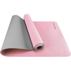 MYO GAIA Non-Slip Yoga Mat, Pilates Fitness Mats, Eco-Friendly, Tear Resistant, 6mm Thick Yoga Mats for Men and Women, Exercise Mats for Home Workout with Carry Strap and Storage Bag