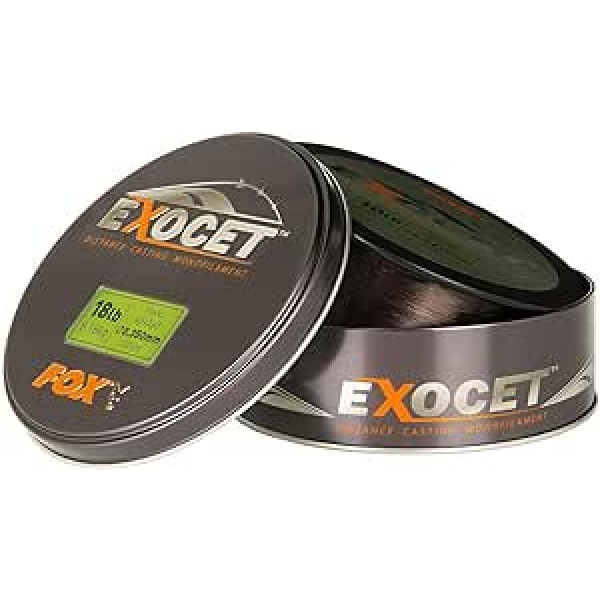 Fox Exocet Mono Trans Khaki Carp Line 1000m Fishing Line Monofilament Carp Fishing Line