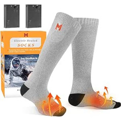 Heated Socks, MUTOUHE Electric Heated Socks for Men Women, Winter Warm Thermal Socks for Outdoor Sports - Camping, Hiking, Fishing, Cycling, Hiking, Hunting, Motorcycling, Skating and