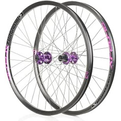 XF2046 Classic MTB priekšējais un aizmugurējais bezkameru kalnu velosipēds Shimano 8-11S — 26/27,5/29 collas — melns/purpursarkans