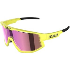 Bliz Fusion sporta brilles, matēts neona dzeltenbrūni violets