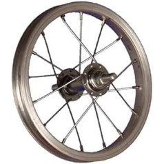 Taylor Wheels 12 collu velosipēda priekšējais ritenis alumīnija Nirosta 203-19 sudrabs