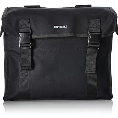 Baziliks Pieaugušo bagāžas plaukta soma Kavan Double Pannier Bag, melna, 38 x 33 x 19 cm