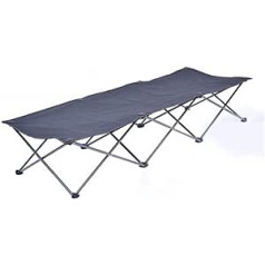 Folding Camping Beds Camping Bed Portable Sleeping Bed Outdoor Travel Agency Folding Camping Cots for Adults (Color : Black, Size : 185x66x32cm)