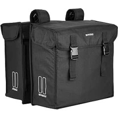 Basil Twin Bag Mara XXL Tilpums: 40l (2X 20l), Abmessungen (PxPxG): 36 x 16 x 45cm Materiāls: Ūdens atgrūdošs 600D poliesters