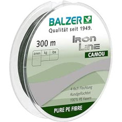 Balzer Iron Line 4 Camou 300m spoles pīts aukla