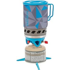 Highlander Blade Fastboil Camping Stove Mk3 kompakts pārnēsājams deglis ar 1,1 l katlu — ideāli piemērots kemperiem, pārgājieniem un makšķerēšanai (zils)