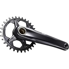 Shimano Unisex — pieaugušo Deore XT kloķsviru komplekts, melns 170 mm