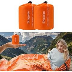 Shayson Emergency Blanket, Bivouac Bag, Survival Sleeping Bag, Emergency Outdoor Tube Tent with Ultralight Heat-Resistant Cold Protection