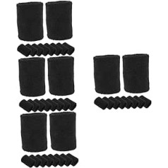 Kisangel 24 Pairs Wrist Guard Sieviešu zeķes Zeķes bērniem Deju grīda Rokassargi bērniem Bloch Deju zeķes Vīriešu zeķes Deju zeķes Rokassprādze Sviedru absorbējošs vīrietis Poliesters