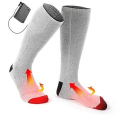 Electric Heating Socks, Washable Winter Battery Operated Outdoor Skiing Heat Thick Socks for Men and Women