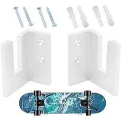 Facynde Wall Mounted Skiboard Holder - 1 Pair Snowboard Display Holder - Space Saving Indoor Snowboard Storage Organiser for Sports Lovers for Bedroom, Office