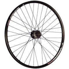 Taylor Wheels 26 collu velosipēda aizmugurējais ritenis Taurus Shimano FH-M475 diska rumba melna