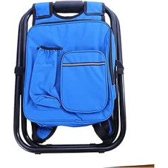 EVURU Tische und Stühle Camping Angeln Stuhl Hocker Outdoor Klapp Tragbare Rucksack Kühler Isoliert Picknick Tasche Wandern Fit for Sitz Tisch Tasche EINSTELLBAR (Color : Zwart)