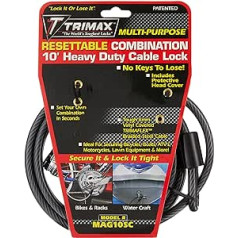 Trimax MAG10SC 3,0m kombinētā kabeļa slēdzene