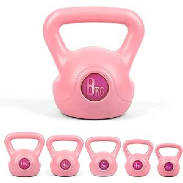 Phoenix Fitness Kettlebell Heavy Weight Fitness Kettlebell spēka treniņiem, 2kg, 4kg, 6kg, 8kg, 10kg, 12kg, 16kg, 20kg