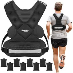 Aduro Sport Adjustable Weighted Vest Workout Equipment, 4-10lb/13-20lb/25-25lb/25-45lb Body Weight Vest for Men, Women, Kids