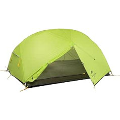 Naturehike Mongar Lightweight 2 Person 20D Silicone Double Camping Tent, Light Green