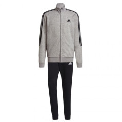 Мужской спортивный костюм adidas Essententials Tracksuit серо-черный GK9975/4