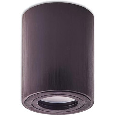 Aufbaustrahler IP44 darbojas ar GU10 für Bad Außen un Innen 95x80mm, krāsa: Schwarz, Lichtfarbe:warmweiß, vati: 3 vati