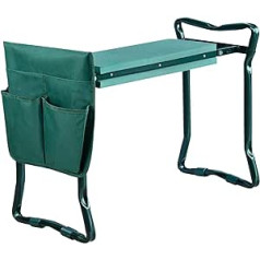 Daromigo ceļgala sols dārza darbiem Dārza ķeblītis Dārza krēsls ar EVA putu paklājiņu, pārnēsājams salokāms darba somas dārza sols ar instrumentu somu, dārza krēsls līdz 150 kg
