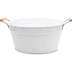 Blümelhuber White Tub, Bļoda stādīšanai, Dārza dekorēšana, Ārā, Ūdens kubls, Mini Dīķis, Balkona Noformējums