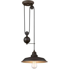 Westinghouse Lighting 63701 Single Light Iron Hill griestu lampa 22 cm lietošanai iekštelpās Eļļota bronzas apdare